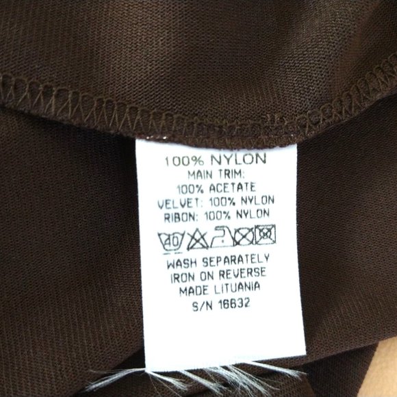 Brown Sheer Ruffle Top - Picture 13 of 13